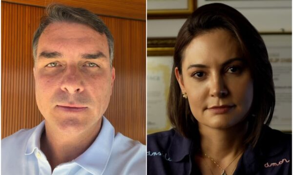 'Me maltratou no telefone' x 'Ninguém é perfeito': compare FRASES dos vídeos de Michelle e Flávio Bolsonaro